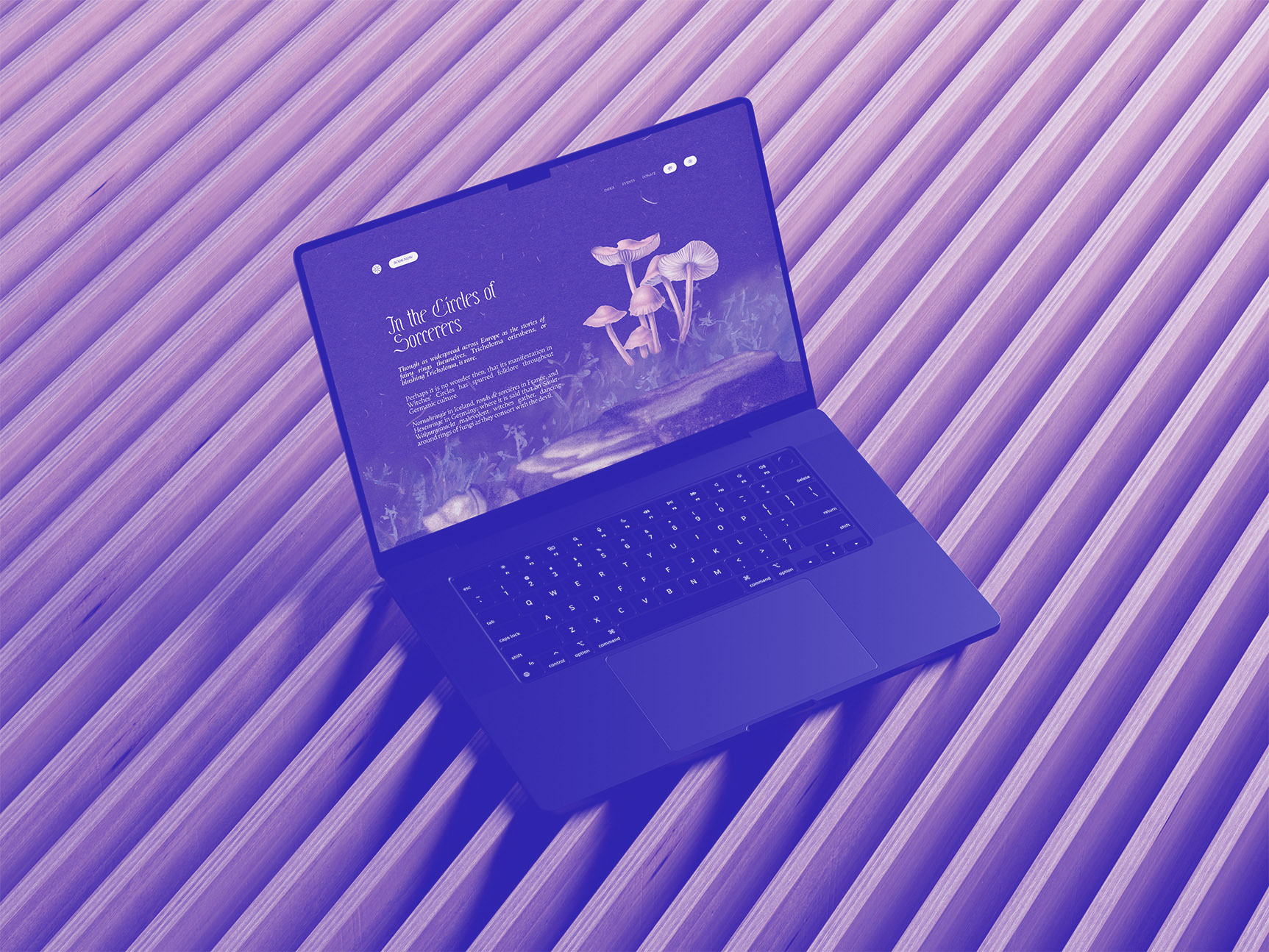 A sample of the 'De Sancto' font as a 3d render.